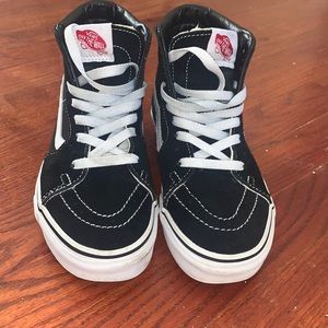 Vans SK8-HI black/black/white size 5.5 (women) 4 (men)